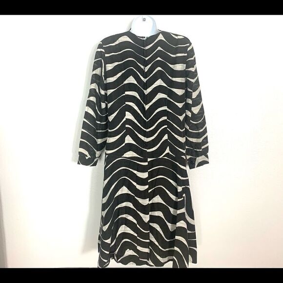 Vintage 70’s Drop Waist Retro Psychedelic Dress - Picture 2 of 11